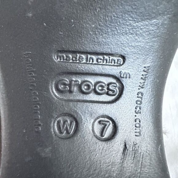 Crocs‎ Cobbler Eva Women's Size 7 Brown Faux Fur Lined Clogs Mules Shoes 11552 - Picture 8 of 10